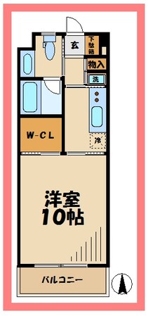 コンフォート中野島の物件間取画像